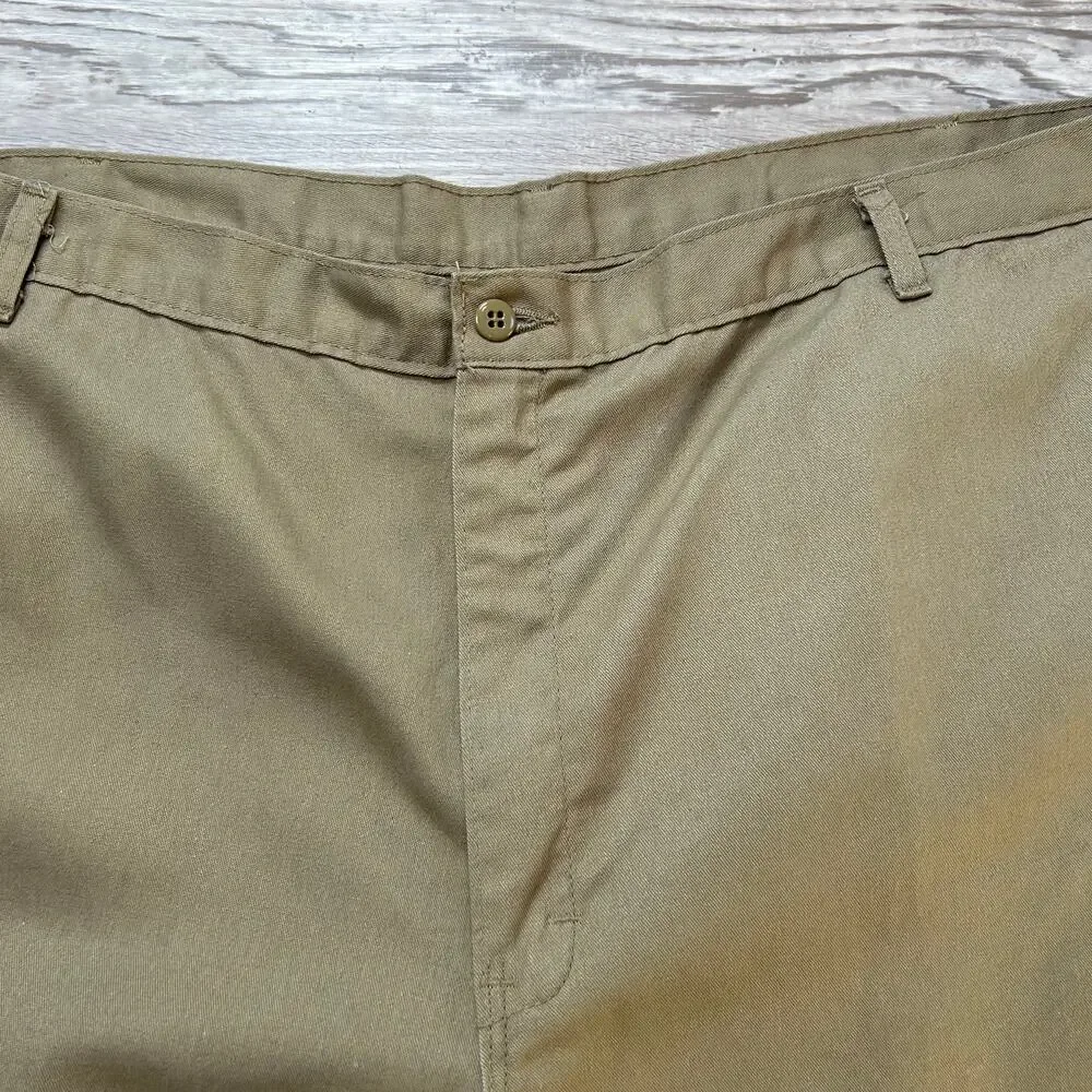 Dickies Work Pants Khaki Straight Leg Utility Chino 44x30 Y2K Skater